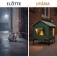 🐱🏡 Időjárásálló megemelt kültéri macskaház: Víz- és szélálló 🌧️❄️