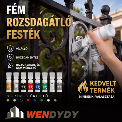 💥Új érkezés🖌️🏠Vízbázisú fémes ezüst festék beépített ecsettel