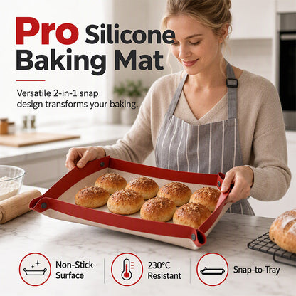 🍪1+1 ingyen🍳Újrafelhasználható tapadásmentes szilikon sütőpapír