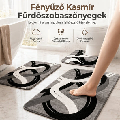 🛁 50% KEDVEZMÉNY! ✨Műkaszmír fürdőszőnyeg – Rendkívül puha, nagy sűrűségű mikroszálas🚿