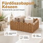 📦Szövött tárolókosár fa fogantyúkkal🔥