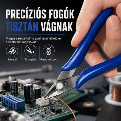 ✂️50% KEDVEZMÉNY!!🔧Precíziós átlós fogó: egyenletes vágású, csúszásmentes markolat