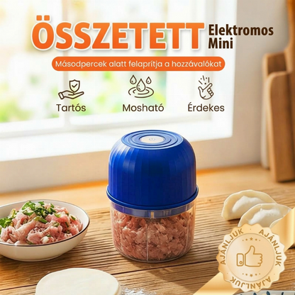 🔪Vezeték nélküli elektromos mini aprítógép – Hatékony, kompakt, könnyen használható✨