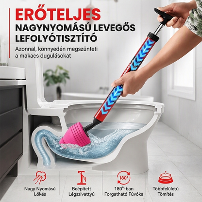 🚽Nagynyomású levegős duguláselhárító WC-hez és csövekhez🦠