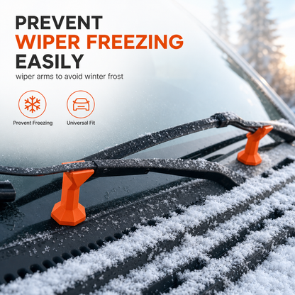🚗50% KEDVEZMÉNY! ❄️Műanyag ablaktörlő-védőhuzat-készlet, amely megakadályozza az ablaktörlők befagyását télen