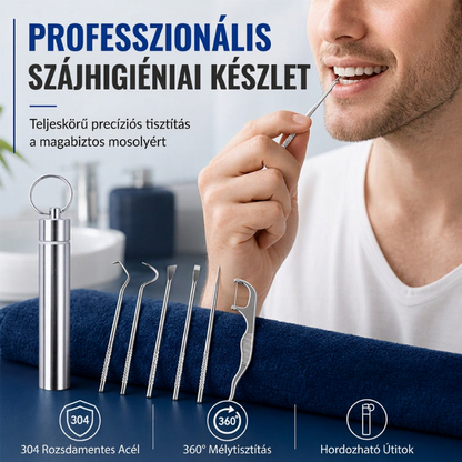 🔥1+1 akció🏆Újrafelhasználható precíziós rozsdamentes acél fogselyem-készlet, 0,1 mm-es ultravékony szálakkal🦷
